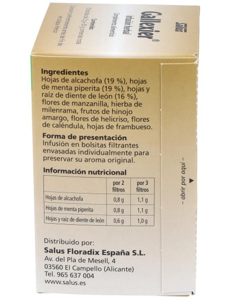Gallexier Infusión 15 Bolsitas