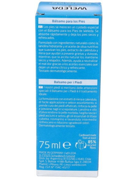 Weleda Bálsamo Para Los Pies 75Ml