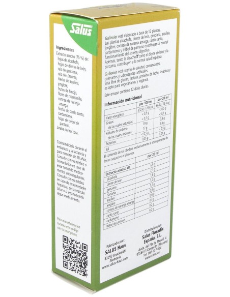 Salus Floradix Gallexier® Fórmula Herbal 250Ml