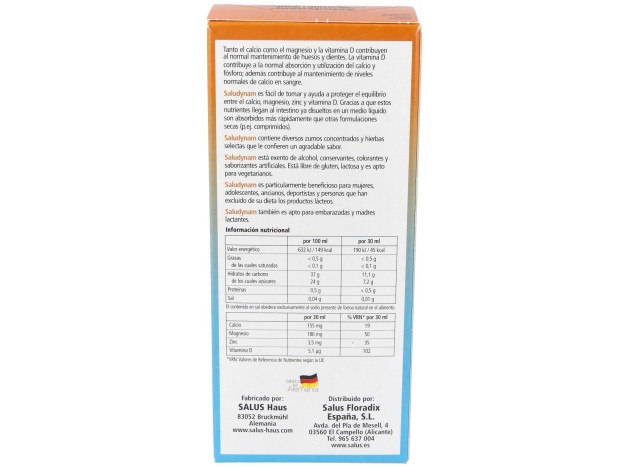 Saludynam Calcio+Magnesio 250Ml