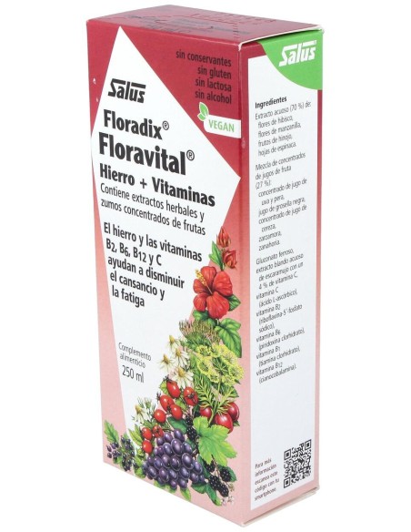 Floradix® Floravital® Hierro+Vitaminas 250Ml