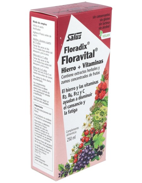 Floradix® Floravital® Hierro+Vitaminas 250Ml