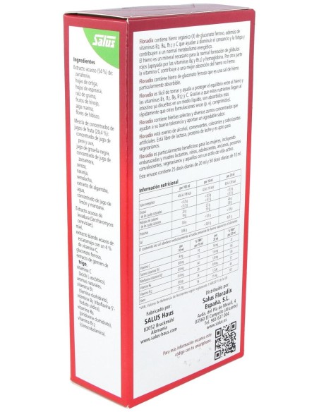 Floradix® Hierro + Vitaminas 500Ml