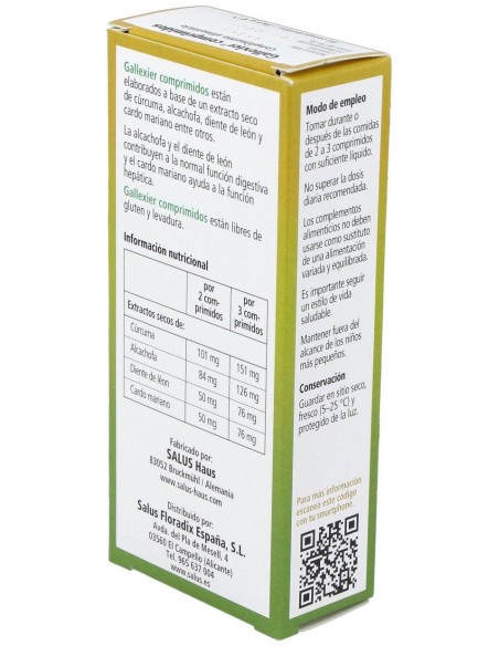 Salus Floradix Gallexier® Fórmula Herbal 84Comp