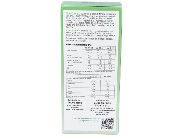 Alpenkraft V.Respiratorias 250Ml