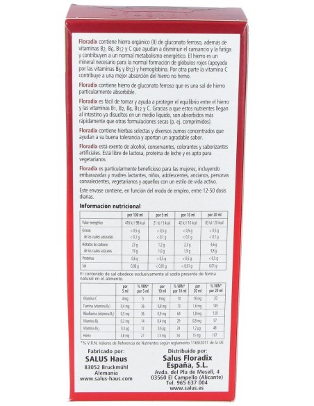 Floradix Elixir, 250 Ml
