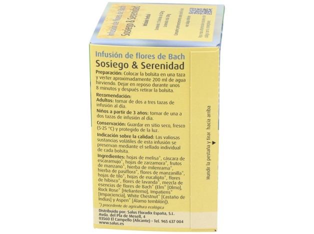 Infusion Flores Bach Sosiego Y Serenidad 15Sbrs.