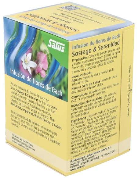 Infusion Flores Bach Sosiego Y Serenidad 15Sbrs.
