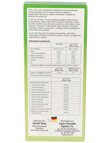 Salus Detox Bio 250Ml