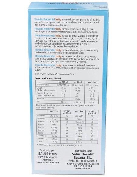 Floradix Kindervital® Fruity 250Ml