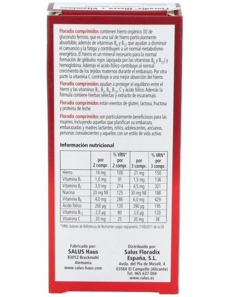 Floradix, 84 Comprimidos