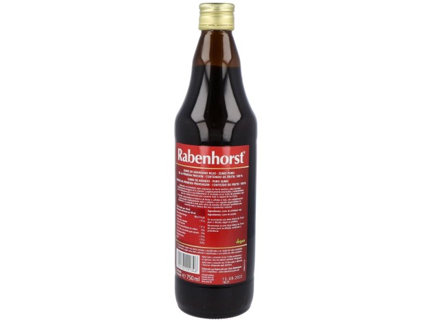 Rabenhorst Zumo De Arandano Rojo Americano 750Ml