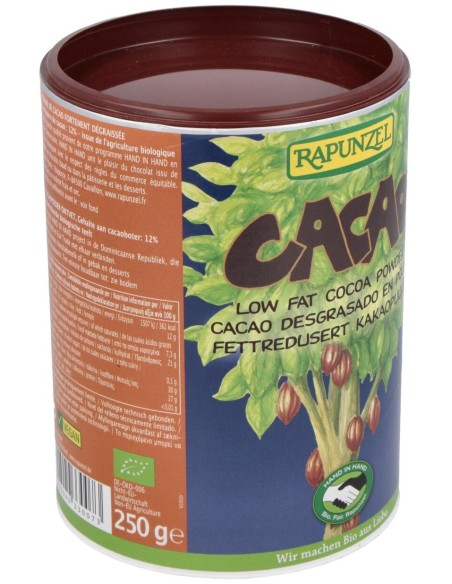 Cacao Desgrasado Polvo 250Gr. Bio S/A Vegan