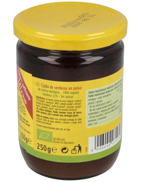 Caldo De Verduras Brodo 250Gr. Bio Vegan