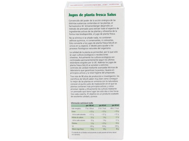 Jugo De Rabano Negro 200Ml. Schoenenberger