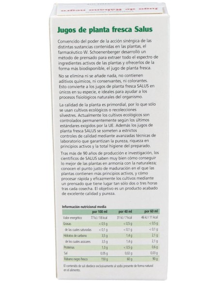 Jugo De Rabano Negro 200Ml. Schoenenberger