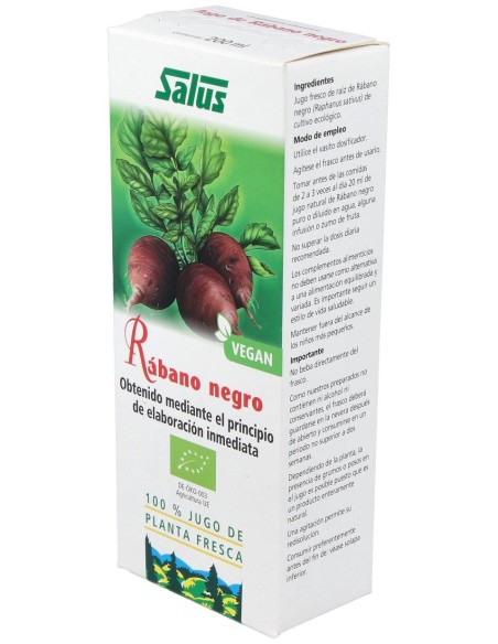 Jugo De Rabano Negro 200Ml. Schoenenberger