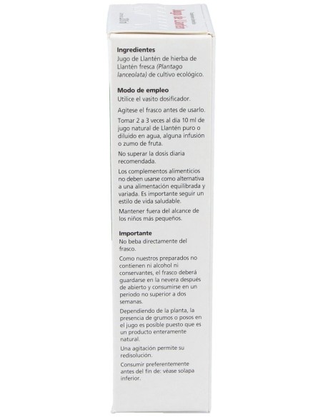 Jugo De Llanten 200Ml. Schoenenberger