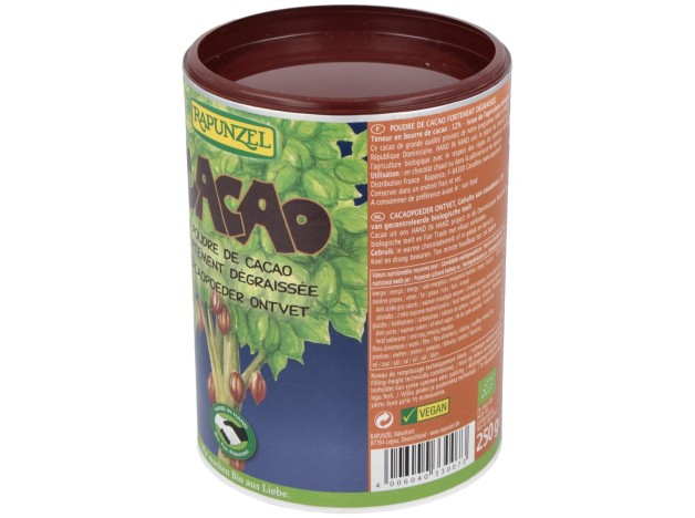 Cacao Desgrasado Polvo 250Gr. Bio S/A Vegan