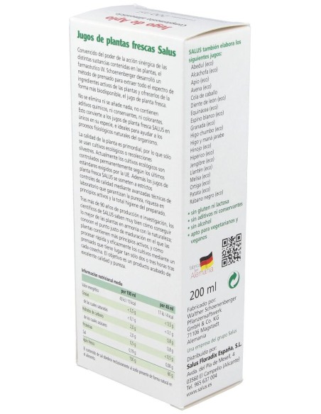 Jugo De Apio 200Ml. Schoenenberger