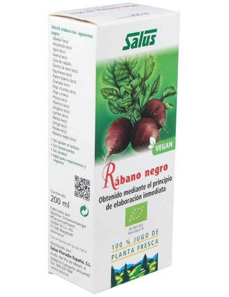 Jugo De Rabano Negro 200Ml. Schoenenberger
