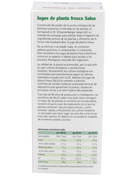 Jugo De Llanten 200Ml. Schoenenberger
