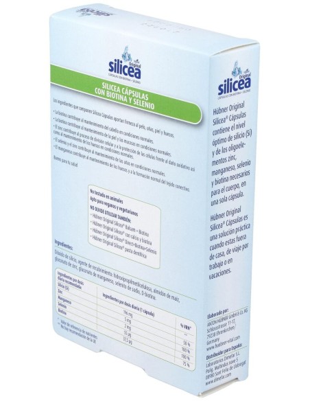 Hübner Silicea + Biotina + Selenio 30 Cáps.