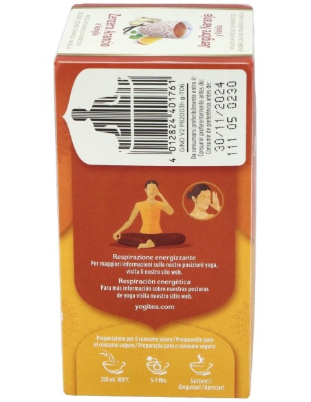 Yogi Tea Jengibre-Naranja-Vainilla 17Infusiones