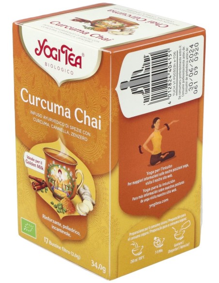 Yogi Tea Chai Curcuma 17Infusiones