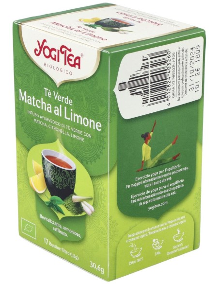 Yogi Tea Te Verde Matcha Limon 17Infusiones
