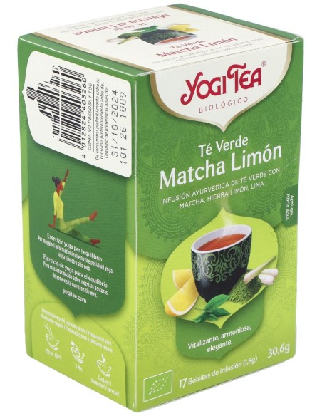 Yogi Tea Te Verde Matcha Limon 17Infusiones