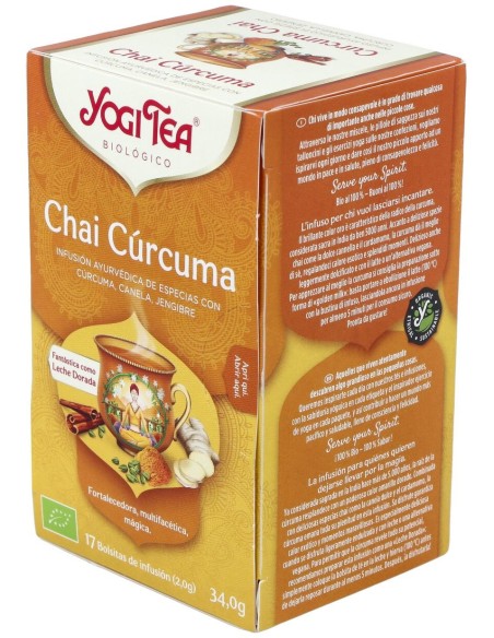 Yogi Tea Chai Curcuma 17Infusiones