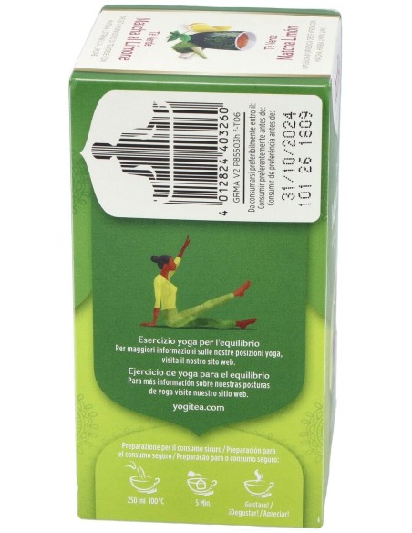 Yogi Tea Te Verde Matcha Limon 17Infusiones