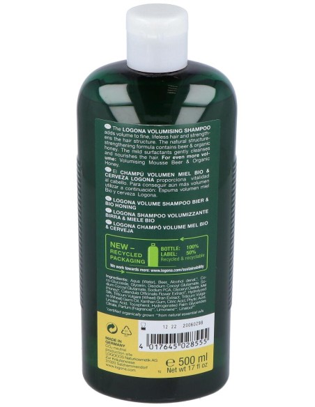 Champu Volumen Miel %26 Cerveza 500Ml.