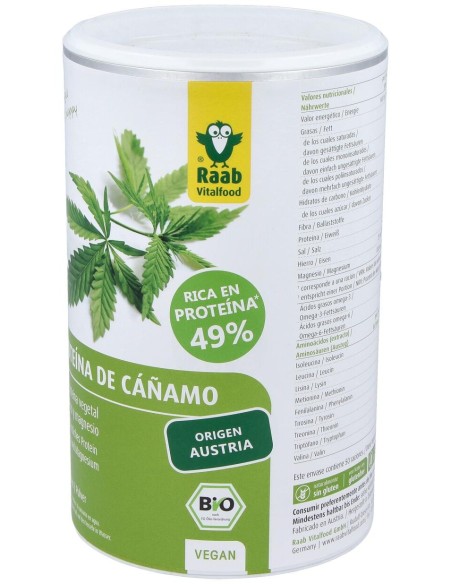 Proteina De Cañamo Natural 500Gr. Bio