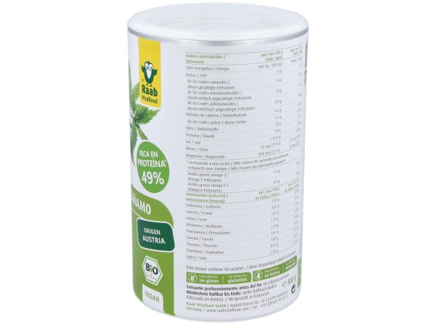 Proteina De Cañamo Natural 500Gr. Bio