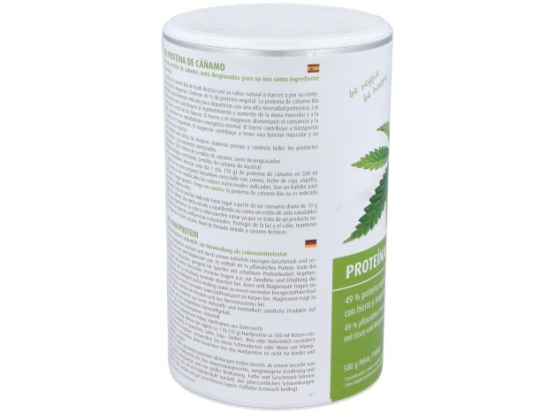 Proteina De Cañamo Natural 500Gr. Bio
