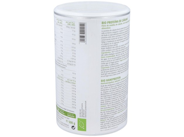 Proteina De Cañamo Natural 500Gr. Bio