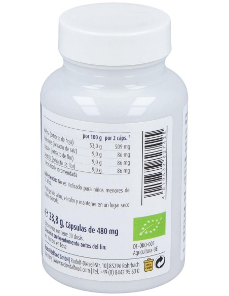 Raab Vitalfood Melisa Valeriana Lupulo 60Caps