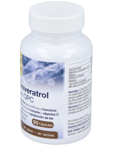Raab Vitalfood Resveratrol Con Opc 90Caps