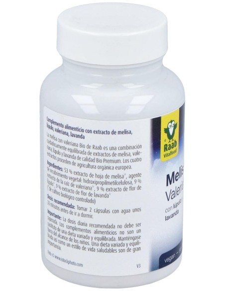 Raab Vitalfood Melisa Valeriana Lupulo 60Caps