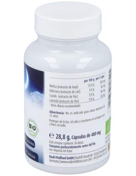 Raab Vitalfood Melisa Valeriana Lupulo 60Caps