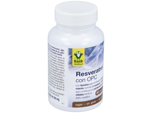 Raab Vitalfood Resveratrol Con Opc 90Caps
