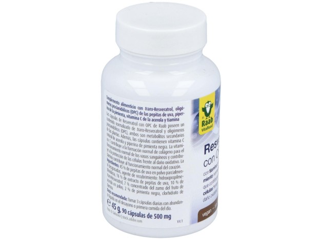 Raab Vitalfood Resveratrol Con Opc 90Caps