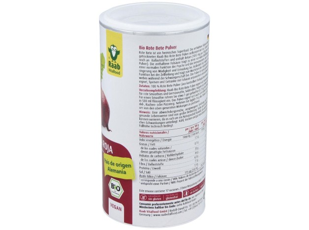 Remolacha Roja Polvo 250Gr. Bio