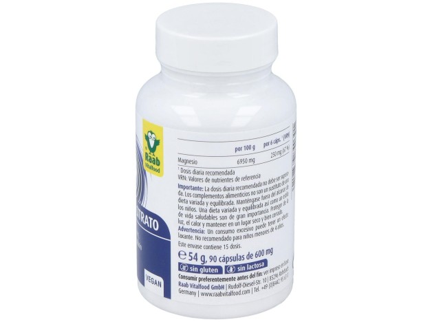 Raab Vitalfood Citrato De Magnesio 90Caps