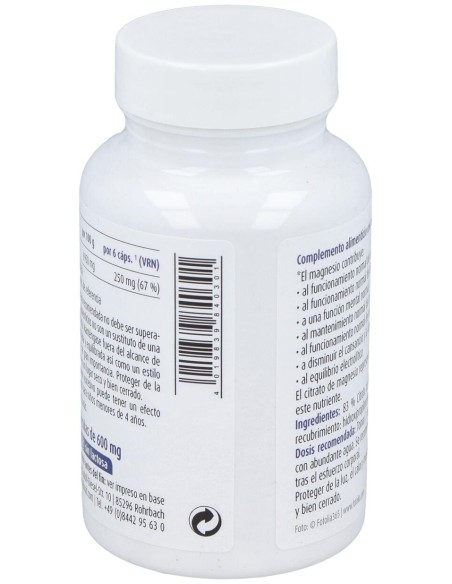 Raab Vitalfood Citrato De Magnesio 90Caps