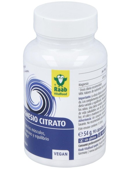 Raab Vitalfood Citrato De Magnesio 90Caps
