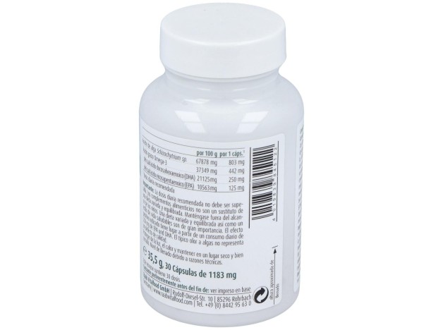 Raab Vitalfood Aceite De Alga Omega 3 1183Mg...