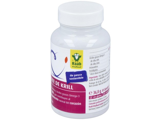 Raab Vitalfood Aceite Krill Forte 50Caps